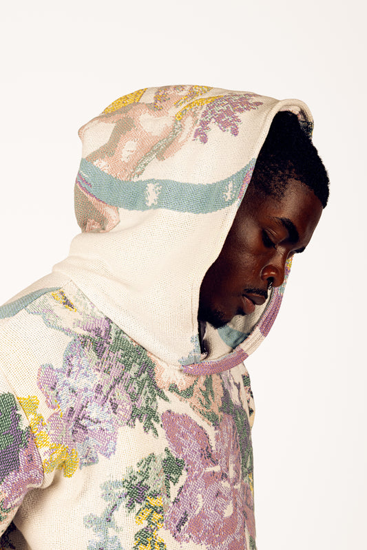 ‘Watching Over Me’ Floral Blanket Hoodie
