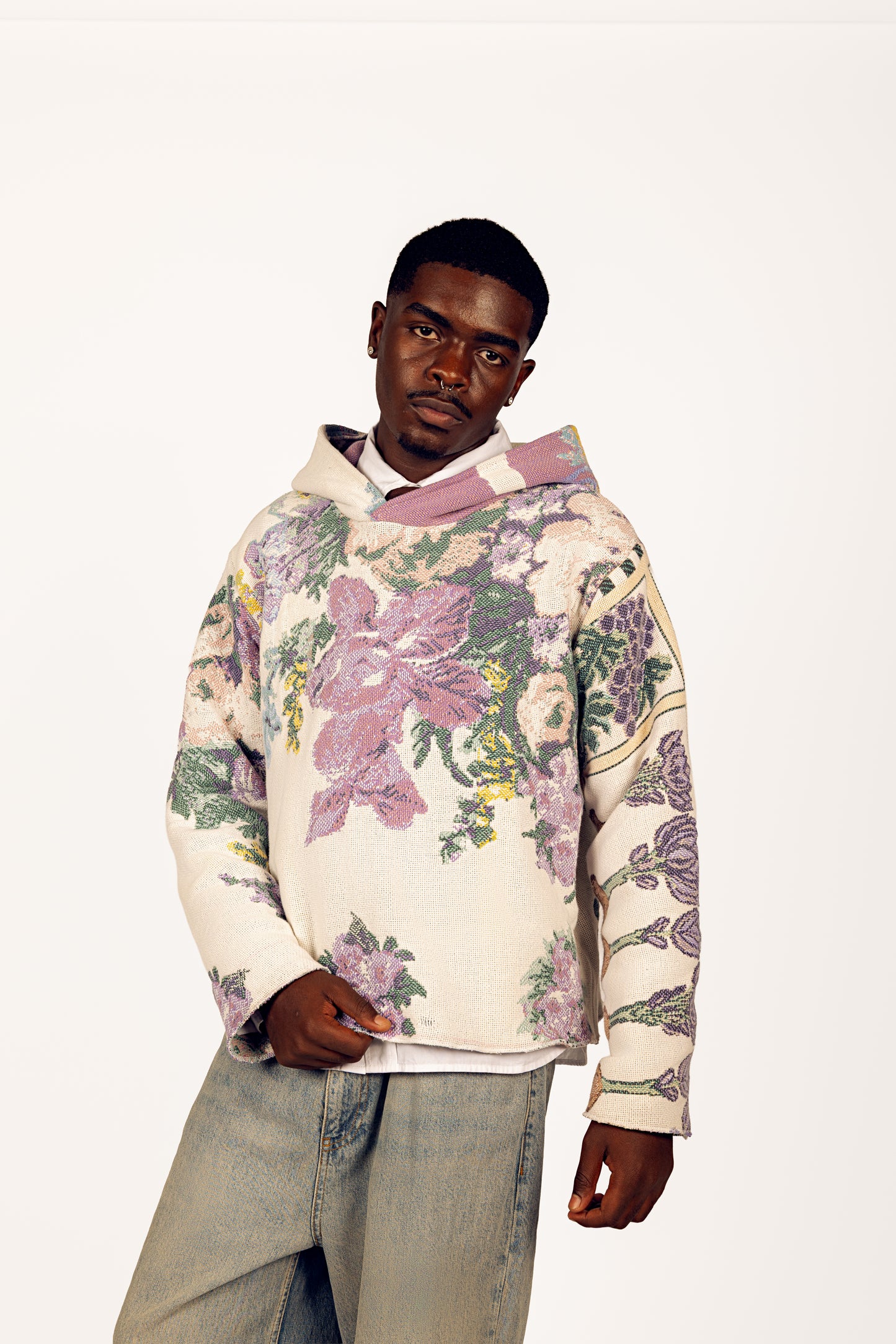 ‘Watching Over Me’ Floral Blanket Hoodie